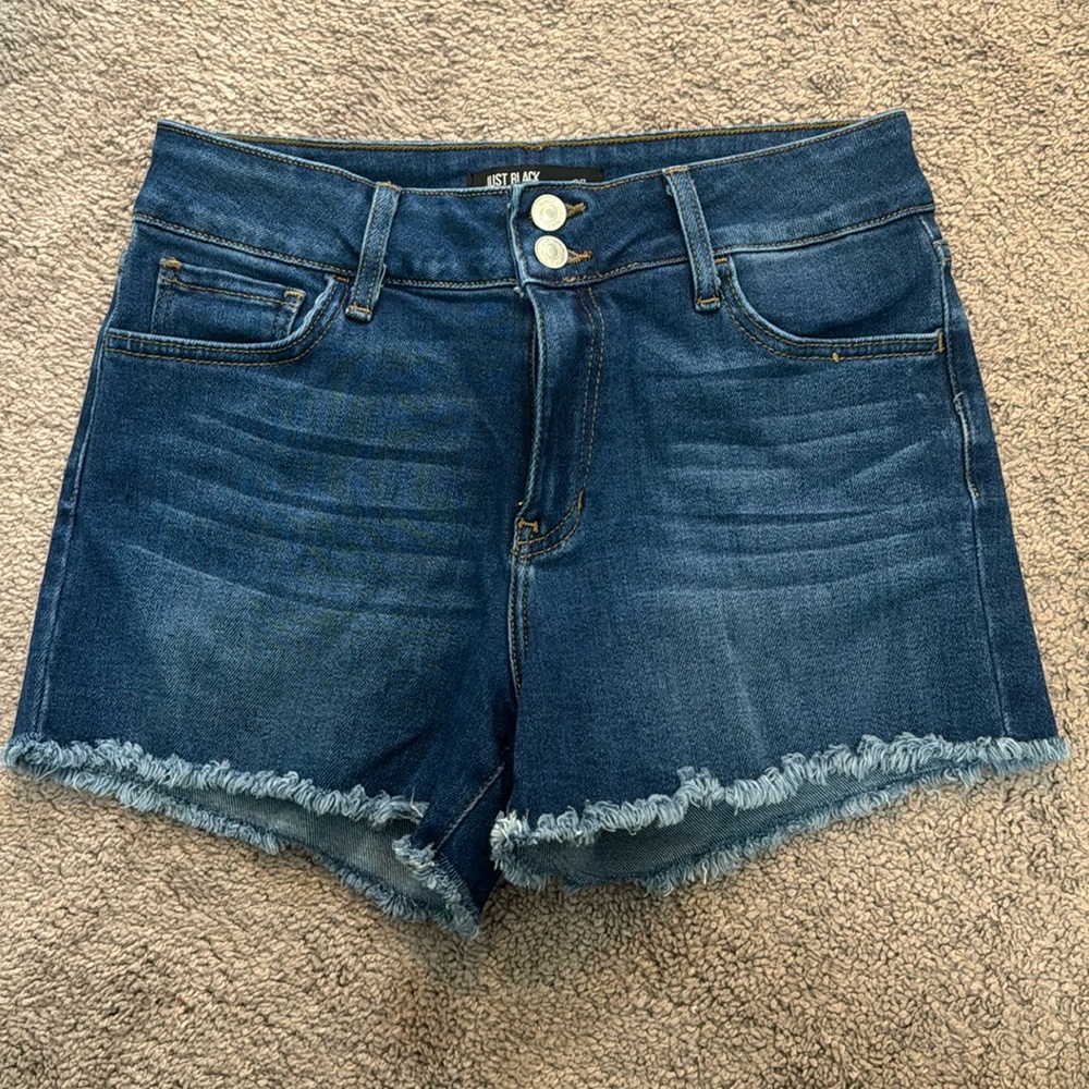 Just black denim shorts size 27